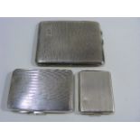 Three Silver Cigarette Cases