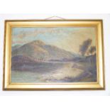 R. Fuller - Scottish Highlands Antique Oil On Canvas