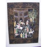 Tempera On Silk Thangka Style Painting