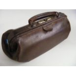 An Antique Leather Doctors Bag