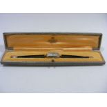 A Ladies 18ct Gold Art Deco Watch With 10ct Gold Clasp In Asprey Box