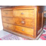 Victorian Mahogany Shop Counter With Six Drawers At Rear