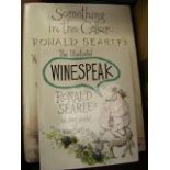 Two Comical Wine Related Books By Ronald Searle