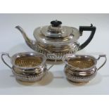 An Art Deco Silver Tea Service Approx. 1050g