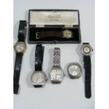 A Quantity Of Vintage Gents Watches
