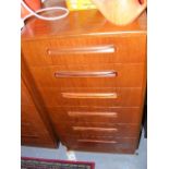 G-Plan Teak Wellington Style Chest Of Six Drawers