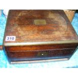 A 19thC. Brass Bound Rosewood Writing Box