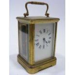 19thC. French Brass Carriage Clock