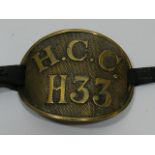 Hertfordshire County Council Horse Carriage Brass