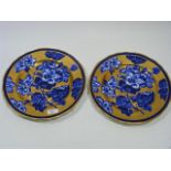 Westhead & Moore Gilded Cabinet Plates