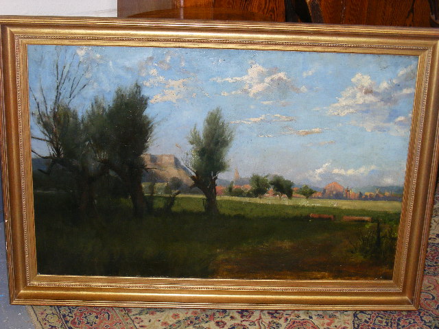 Harry H Brownsword RA RBA Norfolk Landscape Approx. 40in X 26in