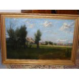 Harry H Brownsword RA RBA Norfolk Landscape Approx. 40in X 26in