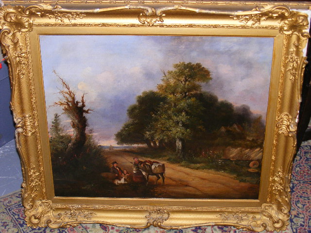 19thC. English School Landscape Oil Approx. 28inx24in