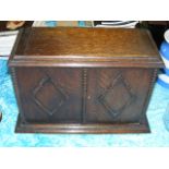 A 1920'S Oak Cased Smokers Chest