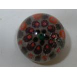 A Small Scottish Vasart Millefiori Paperweight