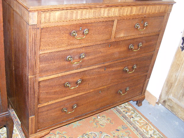 Georgian Mahogany Chest With Top Secret Drawer