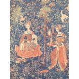 Quality Reproduction Tapestry - Medieval Approx. 46inx36in