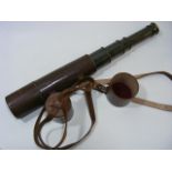 A Broadhurst Five Draw Brass Telescope