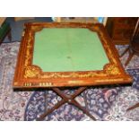 A 19thC. Games Table By W. Thornhill & Co. Bond St. London