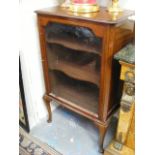 A Glass Fronted Mahogany Cabinet