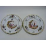 A Pair Of 18thC. Veuve Perrin Faience Plates