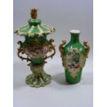 A Pair Of 19thC. Coalport Vases (Some Faults)