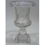 C.1800 Irish Cut Glass Vase