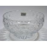 A Cutglass Crystal Bowl, A Caithness Paperweight & Other Items