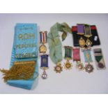 A Quantity Of Masonic Medals & Related Items Inc. Silver Medal