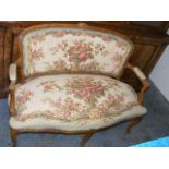 A French Style Walnut Framed Sofa