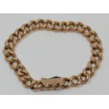 A 9ct Gold Bracelet Approx. 17g