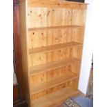 A Large Pine Bookcase