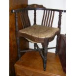 An Edwardian Corner Chair A/F