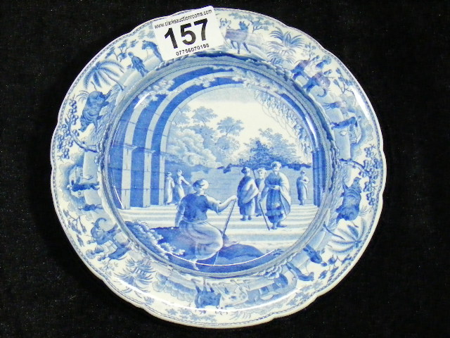 19thC. Spode Blue & White Transferware Plate