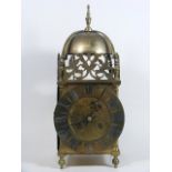 19thC. Brass Lantern Clock