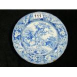 Four 19thC. Blue & White Transferware Plates