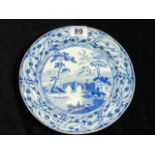 19thC. Blue & White Transferware Plate