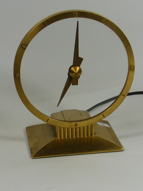 Retro 1950'S Electric Clock Twinned With A Stanley Optic