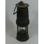 An Antique Miners Safety Lamp Leeds, Indistinctly Marked