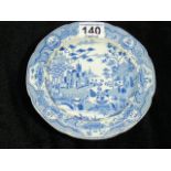 19thC. Blue & White Transferware Plate