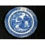 19thC. Blue & White Transferware Plate