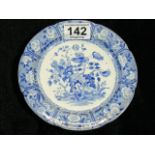 19thC. Spode Blue & White Transferware Plate