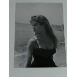A Photo Of Brigitte Bardot Signed By Hand "To Mark With Amour"