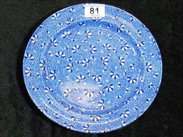 19thC. Spode Blue & White Transferware Plate