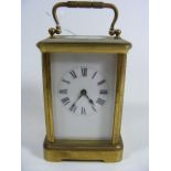 A Brass Carriage Clock