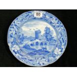 Four 19thC. Spode Blue & White Transferware Plates