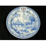 19thC. Blue & White Transferware Plate