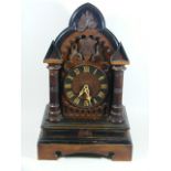 Junghans Gothic Black Forest Style Cuckoo Mantle Clock