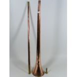 A 19thC. Three Piece Copper Hunting Horn