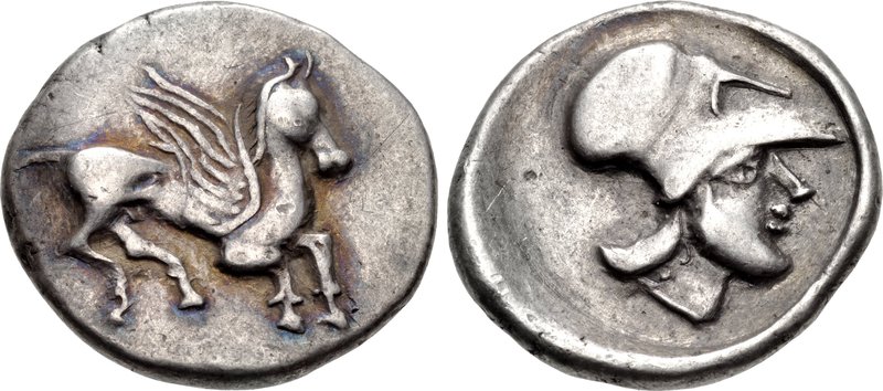 EASTERN EUROPE, Imitations of Corinth. 3rd-2nd centuries BC. AR Stater (24mm, 8.50 g, 8h). Pegasos